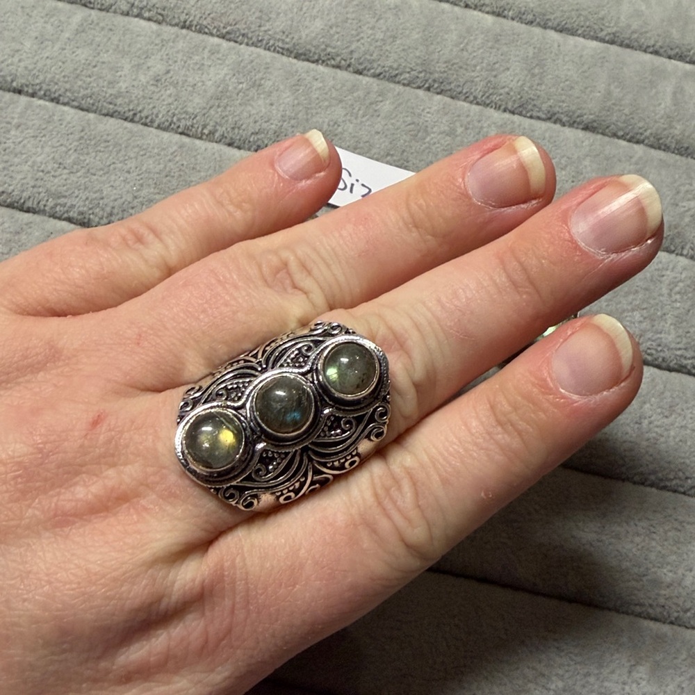 Sizes 9-11 Labradorite Rings - Picture 7 of 9